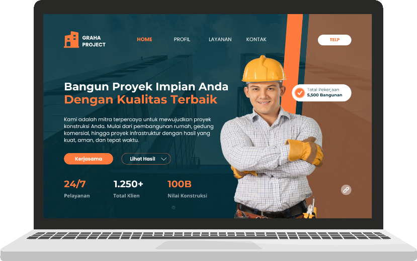 jasa pembuatan website kontraktor