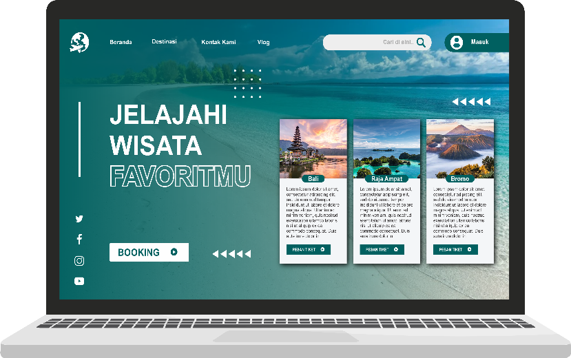 jasa pembuatan website tour & travel